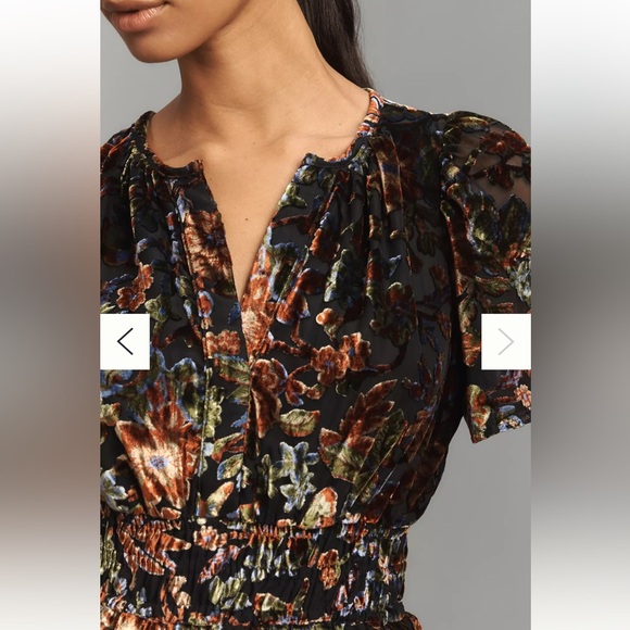 NWT Anthropologie Somerset Velvet Mini Dress with Pockets – Medium - Picture 3 of 12